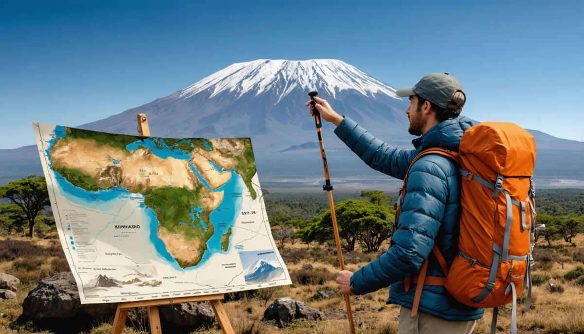 explorez le kilimandjaro avec notre guide complet : découvrez sa localisation, consultez la carte détaillée et préparez votre aventure grâce à nos conseils touristiques.