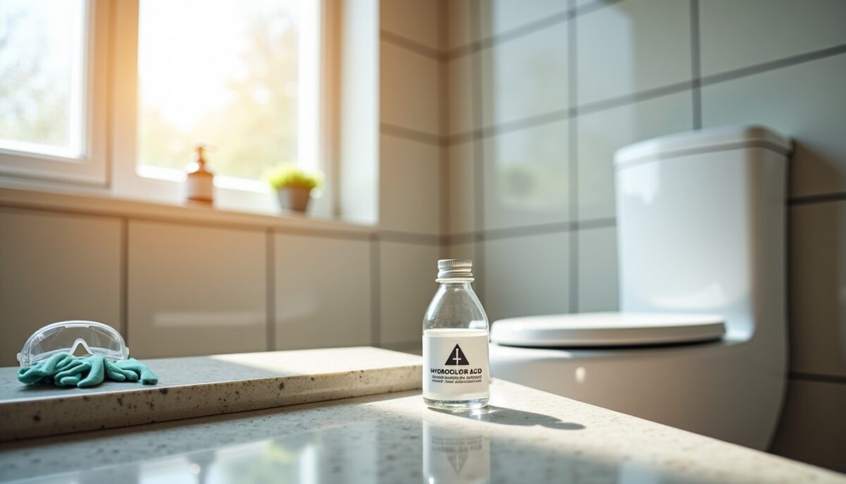 L'utilisation sécurisée de l'acide chlorhydrique dans les toilettes : ce qu'il faut savoir