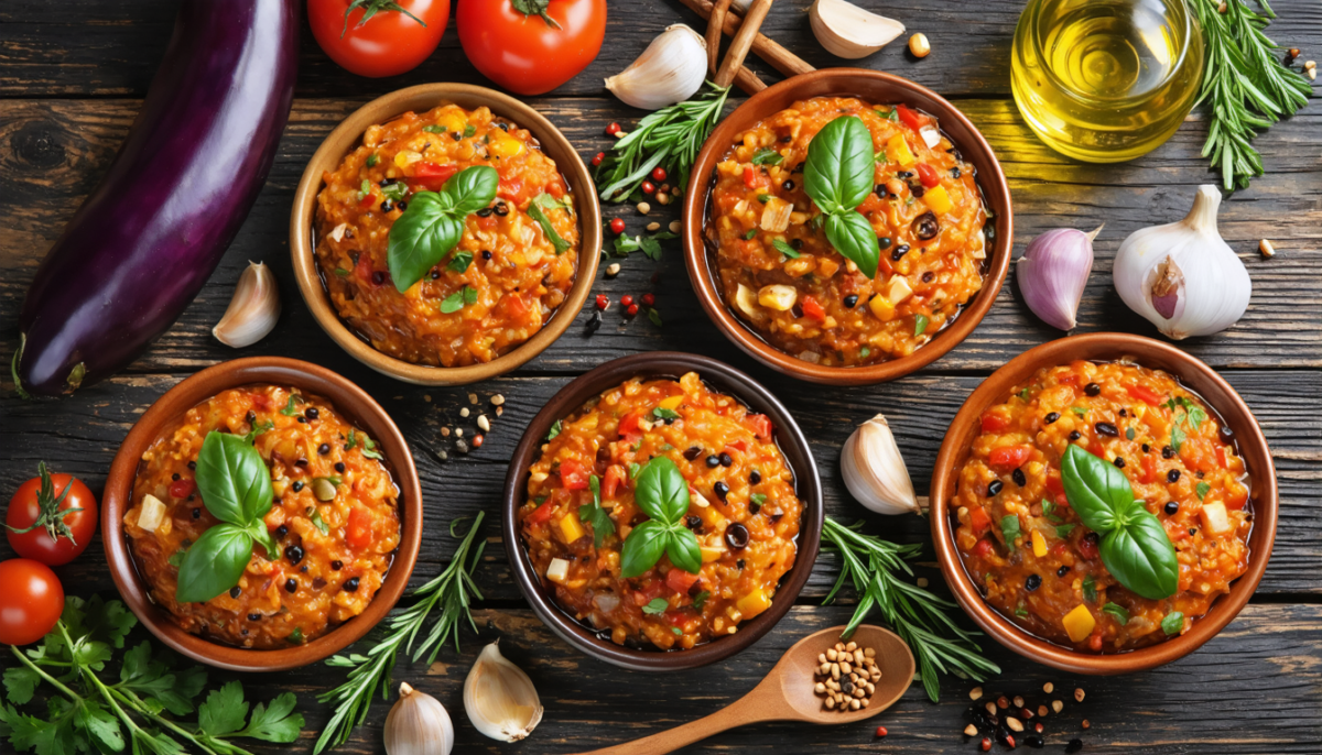 découvrez 5 recettes authentiques et savoureuses de caviar d’aubergine, parfaites pour vos apéritifs et repas gourmands. facile à préparer et délicieux, laissez-vous tenter par ces idées culinaires faciles et originales.