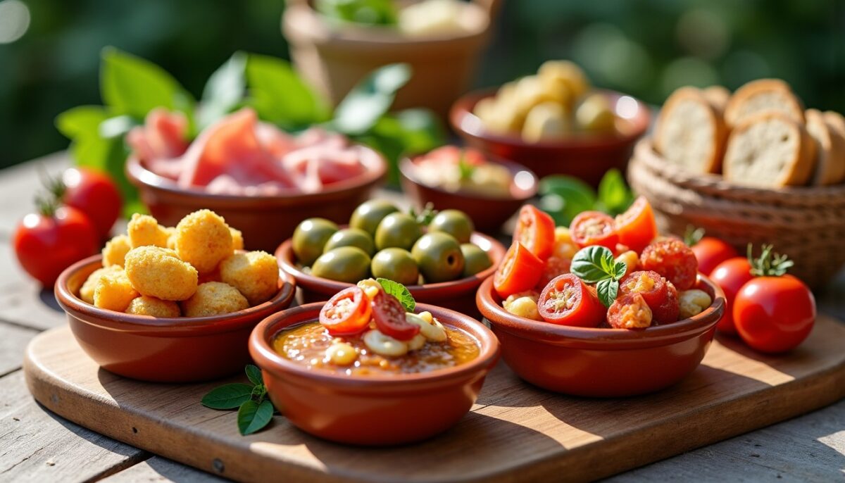Tapas espagnoles et antipasti italiens : petites bouchées, grandes différences